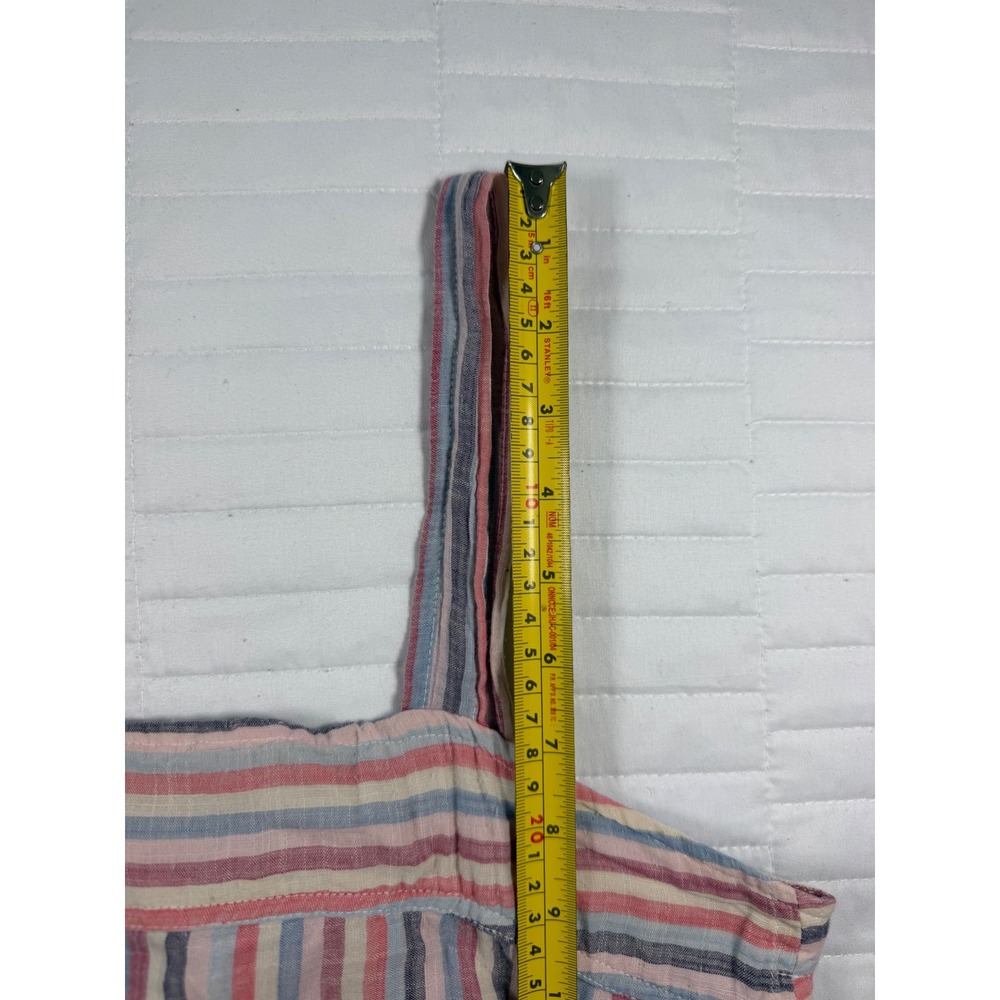 Anthropologie Sundry Luna Tiered Midi Dress Striped Pastel Beach Resortwear 2 - Picture 10 of 10